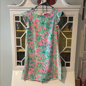 Lilly Pulitzer Vibrant Pink and Green Dress